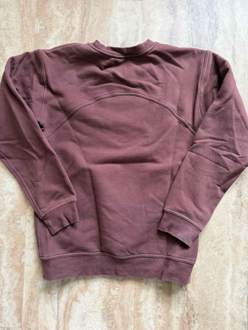 lululemon athletica Crewneck Sweatshirt in Burgundy - Picture 3 of 3